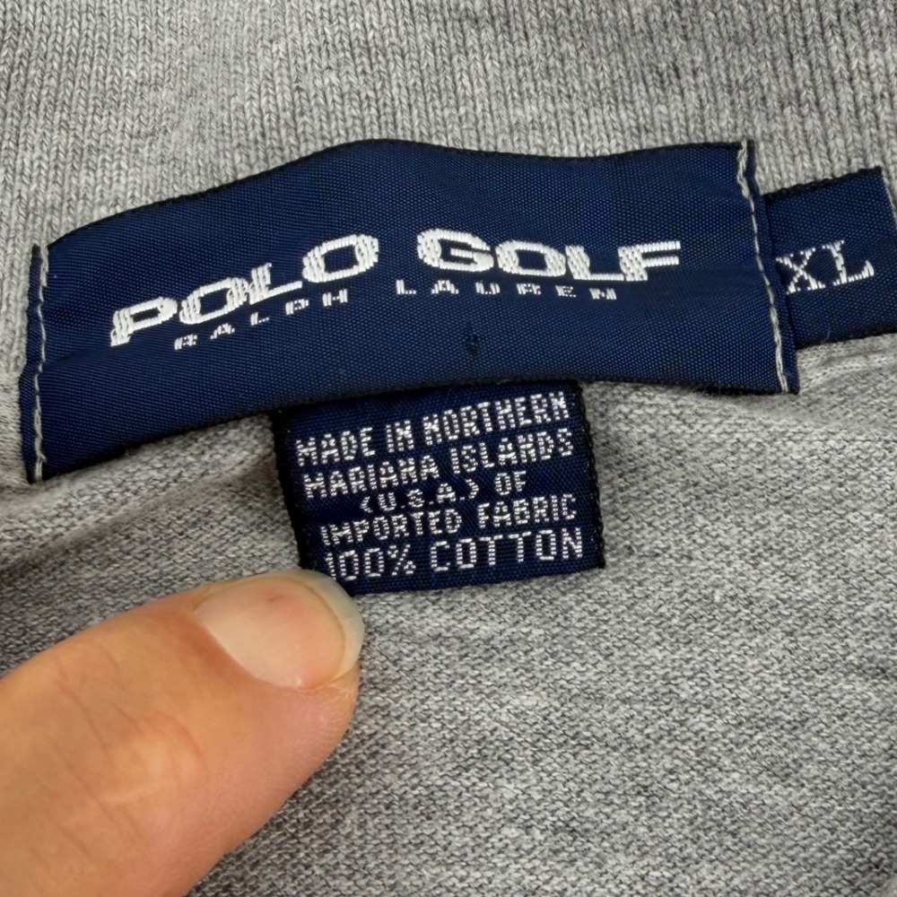 Polo Golf Ralph Lauren Mens XL Gray Polo Shirt Short Sleeve Golf Casual - Picture 6 of 9